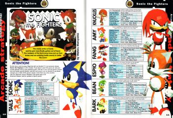 sonic the fighters move list